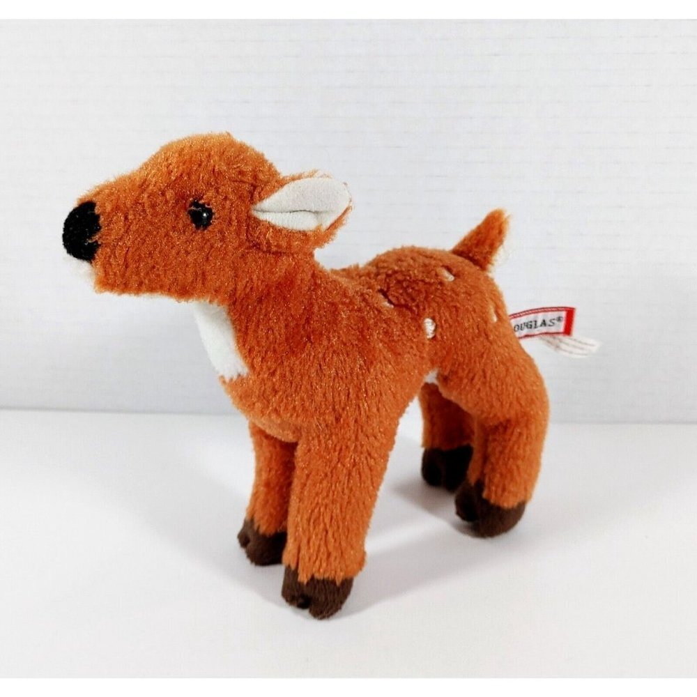 Douglas Cuddle  Toy Baby Deer Fawn Plush Vintage 7" Stuffed Animal Realistic
